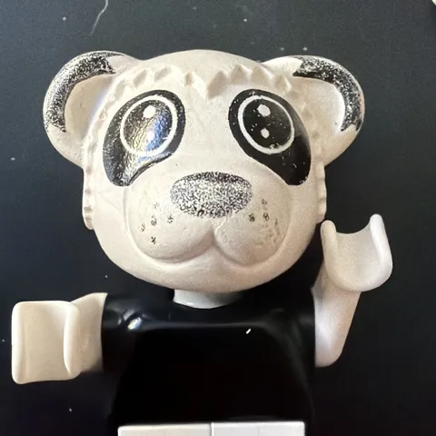 Vintage 1981 LEGO Fabuland Peter Panda Figure Fab10a Authentic Rare A7