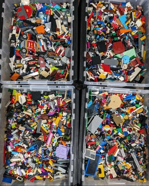 1 Lb Pound LEGO Building Pieces Parts Blocks Bulk Lot Random Washed Bricks Toy