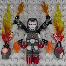Lego Marvel Super Heroes Minifigure SH0944 War Machine Pearl Dark Gray