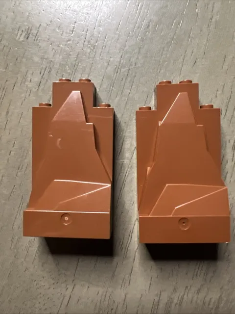 LEGO 47847 Reddish Brown Rock Panel 2 x 4 x 6 - 2 Pieces