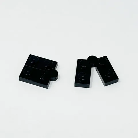 2429c01 LEGO Plate Hinge 1x4 Swivel Top Base Complete Assembly BLACK (2)