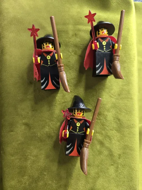 Lego Witch Minifigure Lot Of 3 Authentic