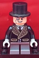 LEGO DC COMICS SUPER HEROES The Penguin Fur Collar Minifigure Minifig Batman HTF