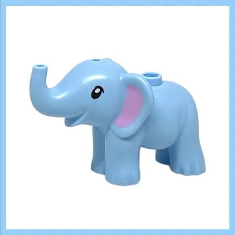 RARE Lego Animals Blue Baby Elephant Minifigure 2020 EUC