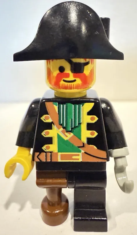 Lego pi002 Captain Red Beard - Minifigure - Pirates I - Paint shift