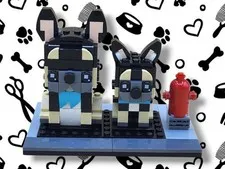 Retired 2022 LEGO BrickHeadz ~ French Bulldog & Puppy (40544) 237pcs Complete