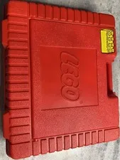 Vtg Red 1985 Lego Carrying Case Filled With Vtg Legos