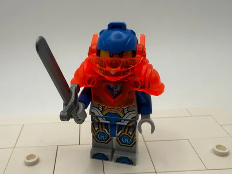 LEGO Nexo Knights Clay Moorington minifigure neon orange armor 271712 nex073 NEW