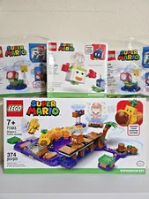 Lot LEGO Super Mario 71383 Wiggler's Poison, 30385, 71396 Bowser Jr.'s Clown Car