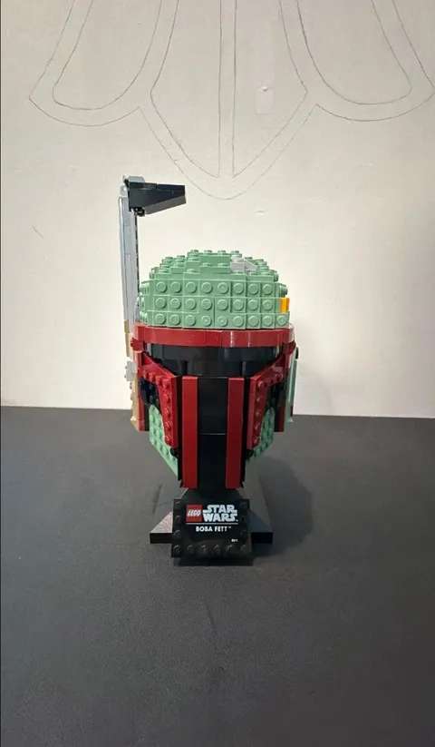 LEGO Star Wars Boba Fett Helmet w/ Display Stand Retired