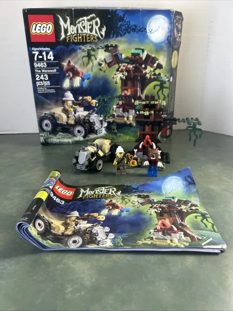     LEGO Monster Fighters 9463 The Werewolf Complete Box Cracked Minifigs Read
