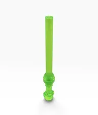 Official Lego Unreleased Color Monochrome Trans Green Minifigure Lightsaber