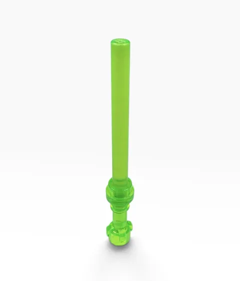 Official Lego Unreleased Color Monochrome Trans Green Minifigure Lightsaber