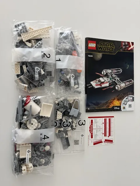 LEGO Star Wars: Resistance Y-Wing Starfighter (75249) NO MINIFIGS READ DESCRIPTI