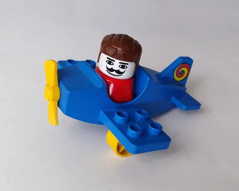 Vintage Lego DUPLO 2622 Little Plane 2-Piece Set - Complete