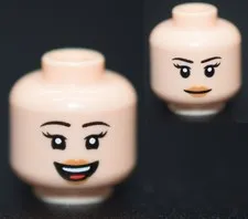 New LEGO Minifigure Head Light Nougat Female Irene Walsh Goonies 40773 6486027