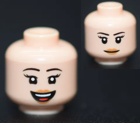 New LEGO Minifigure Head Light Nougat Female Irene Walsh Goonies 40773 6486027