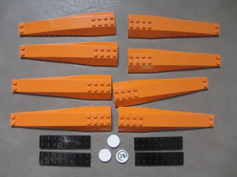 LEGO 7705 7709 Exo Force Orange Wing 45301 Lot Extra Parts Sentai Fortress