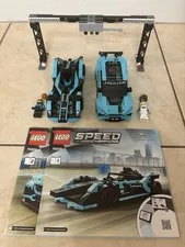 LEGO 76898 Speed Champions Formula E Panasonic Jaguar  w/ Instructions