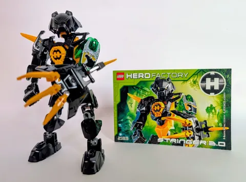 LEGO #2138 Hero Factory Stringer 3.0, 100% Complete With Instructions!!