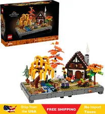 LEGO Icons Autumn Cottage Garden Building Set for Adults, Ages 18+ - Whimsical
