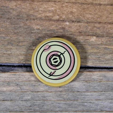 LEGO Ninjago Gold Tile 2x2 Cracked Bolt & Rusting Washers Pattern 14769pb053