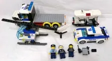 LEGO City Police Vehicle Lot Truck Helicopter Car Builds Incomplete