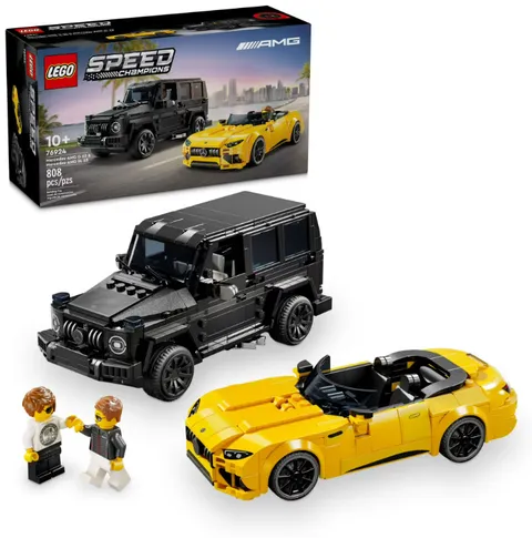 LEGO Speed Champions Mercedes-AMG G 63 & Mercedes-AMG SL 63 Toy Cars - Building 