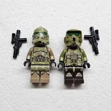 Lego Star Wars Kashyyyk Trooper Minifigure Lot Rare 75035