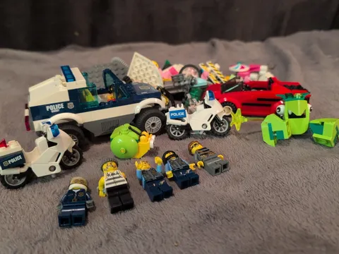 Lego Small Mixed Lot  1 lb+ With Vehicles And Mini Figures