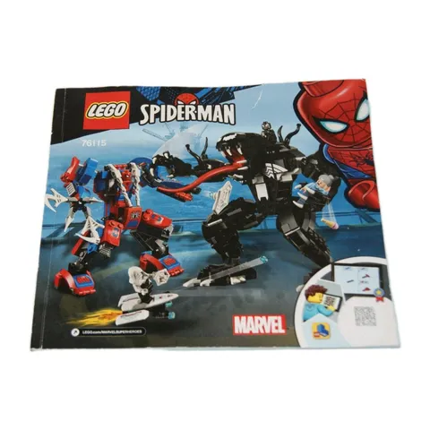 Marvel Lego 76115 BOOKLET ONLY - Spiderman Spider Mech vs Venom Replacement 