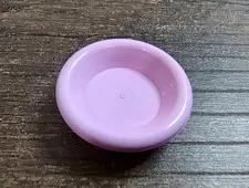 Lego Friends Light Pink DISH 3x3 Minifig Kitchen Food Bowl Plate cook Piece Part