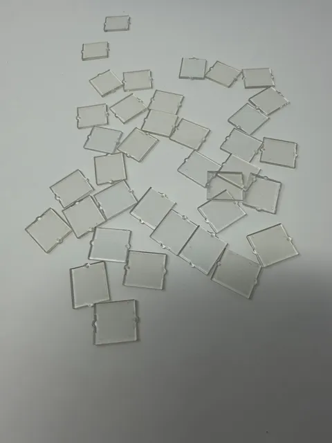 LEGO 35315 Trans-Clear Panes Window Glass 1 x 2 x 2  Part Lot Of 10