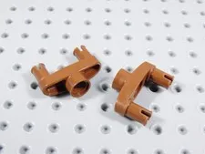 LEGO Lot of 2 Reddish Brown Technic Y Connector Part 46189 BA