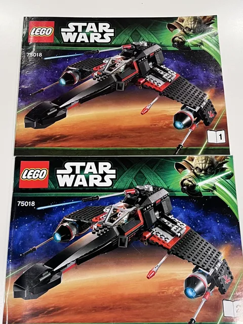 LEGO Star Wars 75018 JEK-14's Stealth Starfighter - Instruction Manuals ONLY