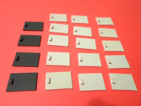 LEGO 4533 White and dark gray Container Cupboard 2x3 Door 19 Pieces