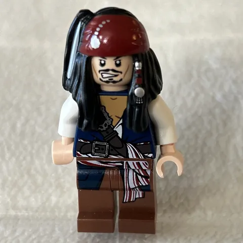 LEGO Pirates of the Caribbean Jack Sparrow Minifigure Used Rare Adult Owned