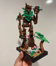 LEGO Tree Beard. Rebrickable moc from bonsai tree