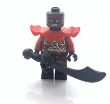 LEGO Ninjago Stone Army Swordsman Red Face njo222 70589 70596 Scorpion No Hat