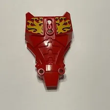 LEGO Hero Factory Full Torso Armor 98569pb02 Red with Yellow Flames (Furno)