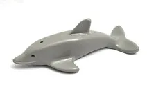 Lego Light Gray Dolphin Animal Water Creature 6414 6338 Vintage Paradisa 6228a