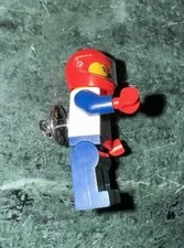 Custom LEGO Lapel Pin / Butterfly Pin Back - City Race Car Driver | FREE SHIPPIN