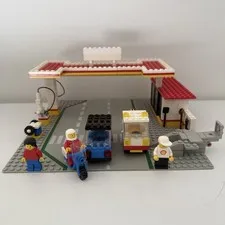 LEGO 6371 Shell Service Station 1983 Building 100% Complete Instructions Box