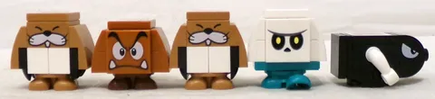 LEGO Super Mario Minifigure Lot Bullet Bill Bone Goomba Goomba Monty Mole