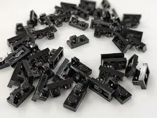 Lego x100 New Black Hinge Plate 1 x 2 Locking with 1 Finger  # 30383 Lot Bulk
