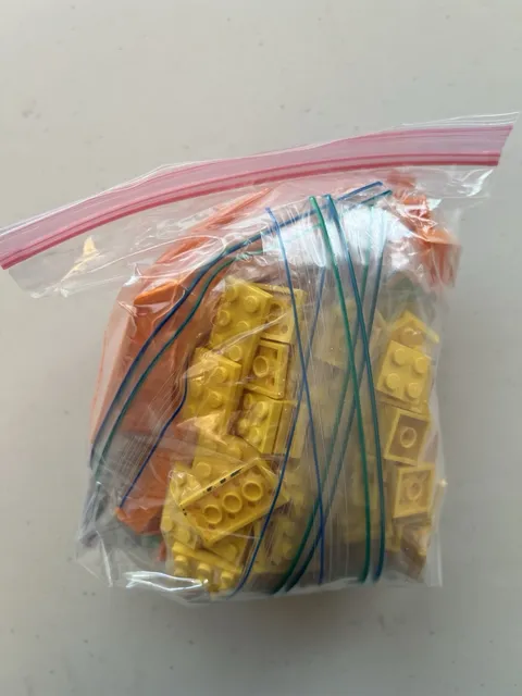 Lego Bricks Yellow And Orange 0.5lb Bulk Lot
