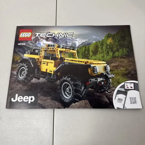 LEGO Technic Jeep Wrangler Rubicon 42122 Manual Only