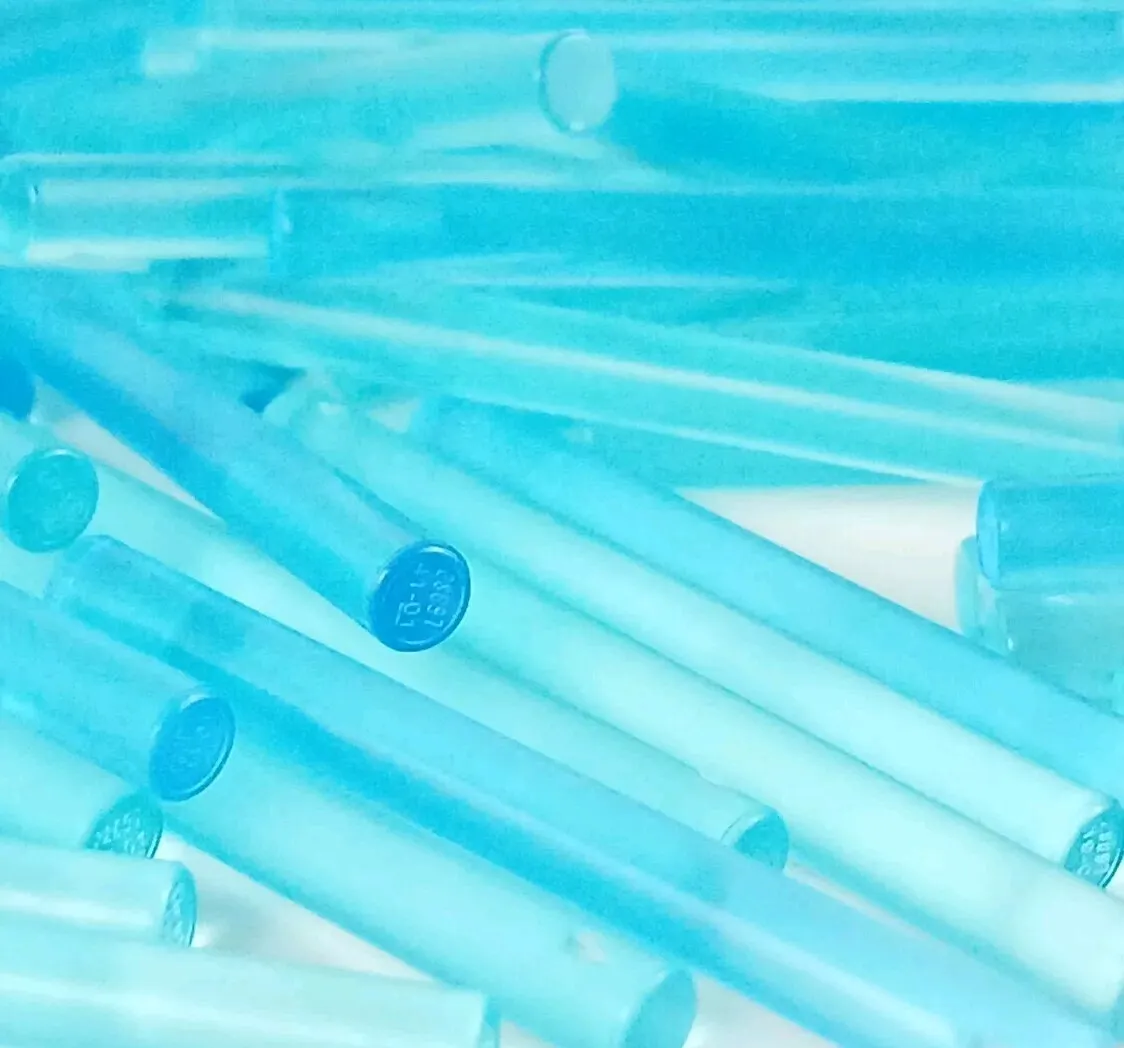 100 Pieces LEGO® Lot Light Frost Trans-Light Blue Bar Lightsaber Blade 4L 30374