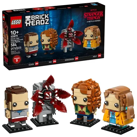 LEGO Stranger Things Brickheadz Eleven, Max, Demogorgon, Holly Figures 40879