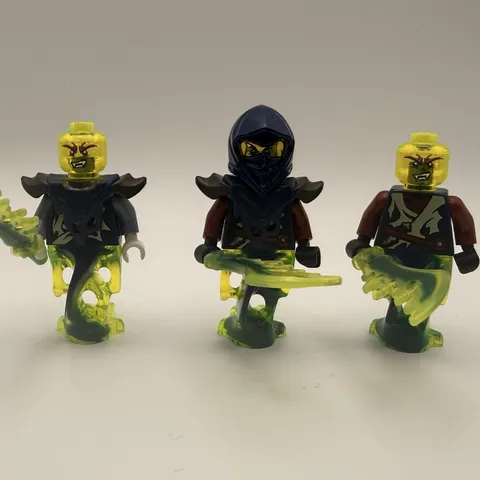 LEGO Ninjago Ghost Warrior Minifigure Lot Bansha Ghost Legs Scythes 3 Figures
